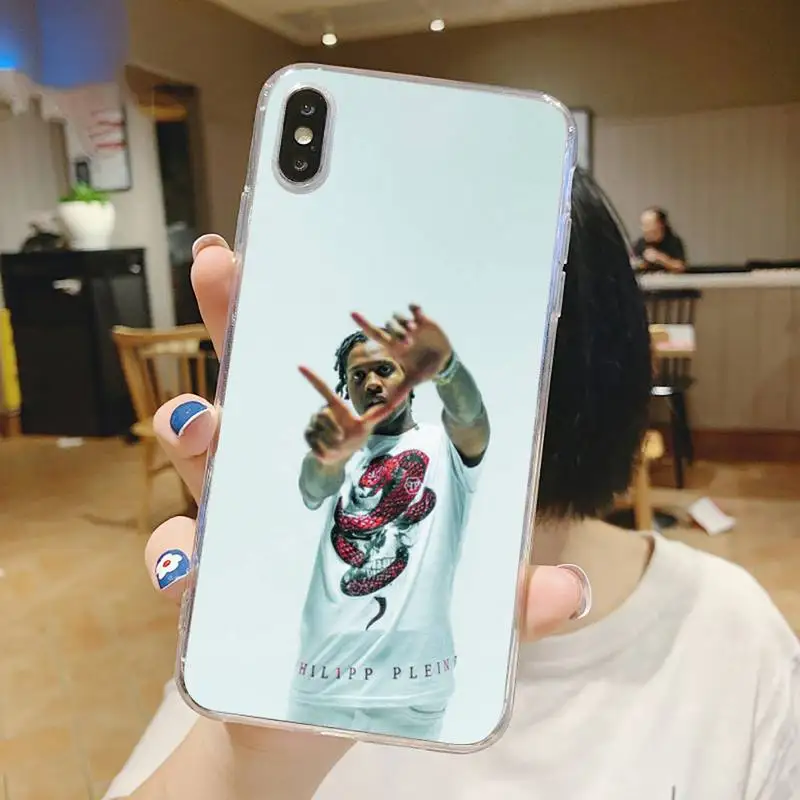

lil durk American rapper Phone Case Transparent for iPhone 6 7 8 11 12 s mini pro X XS XR MAX Plus