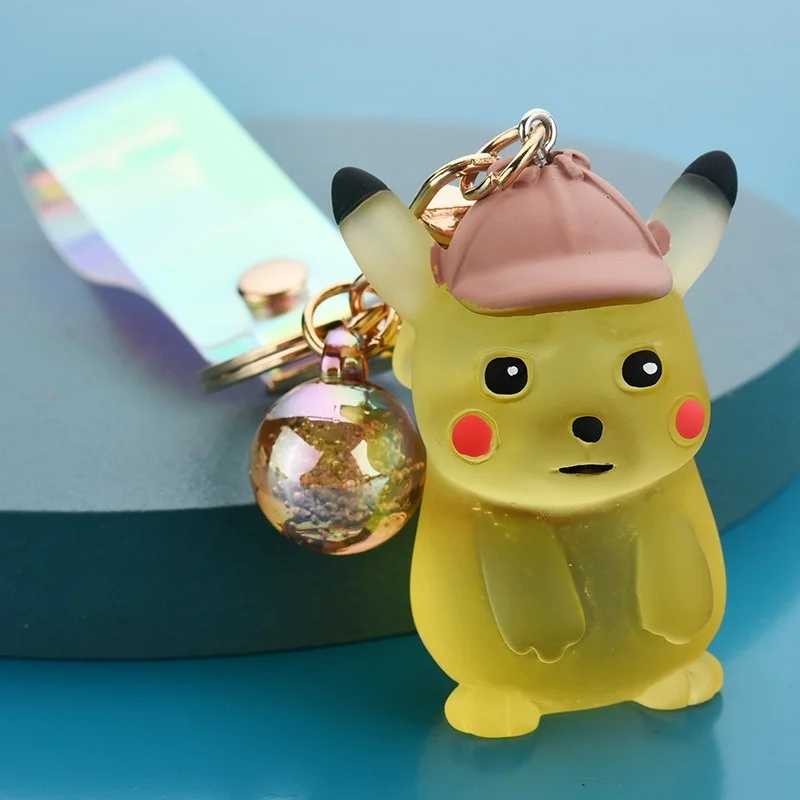 Брелок для ключей с покемоном Пикачу милый мультяшный персонаж аниме школьная