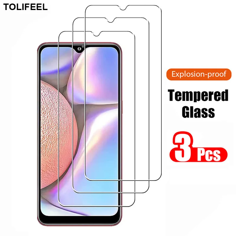 

3 шт. закаленное стекло для Samsung Galaxy A10 A20 A30 A40 A50 A60 A70 A10S A20E A30S A50S Защитная пленка для экрана 9H защитное стекло