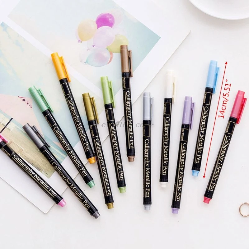 

12pcs/set Waterproof Car Tyre Tire Tread CD Metal Permanent Paint Marker Pens