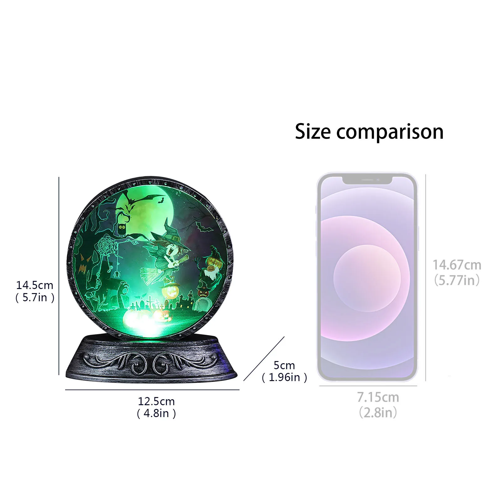 Светильник ящиеся светодиодные свечи в виде черепа и тыквы на Хэллоуин