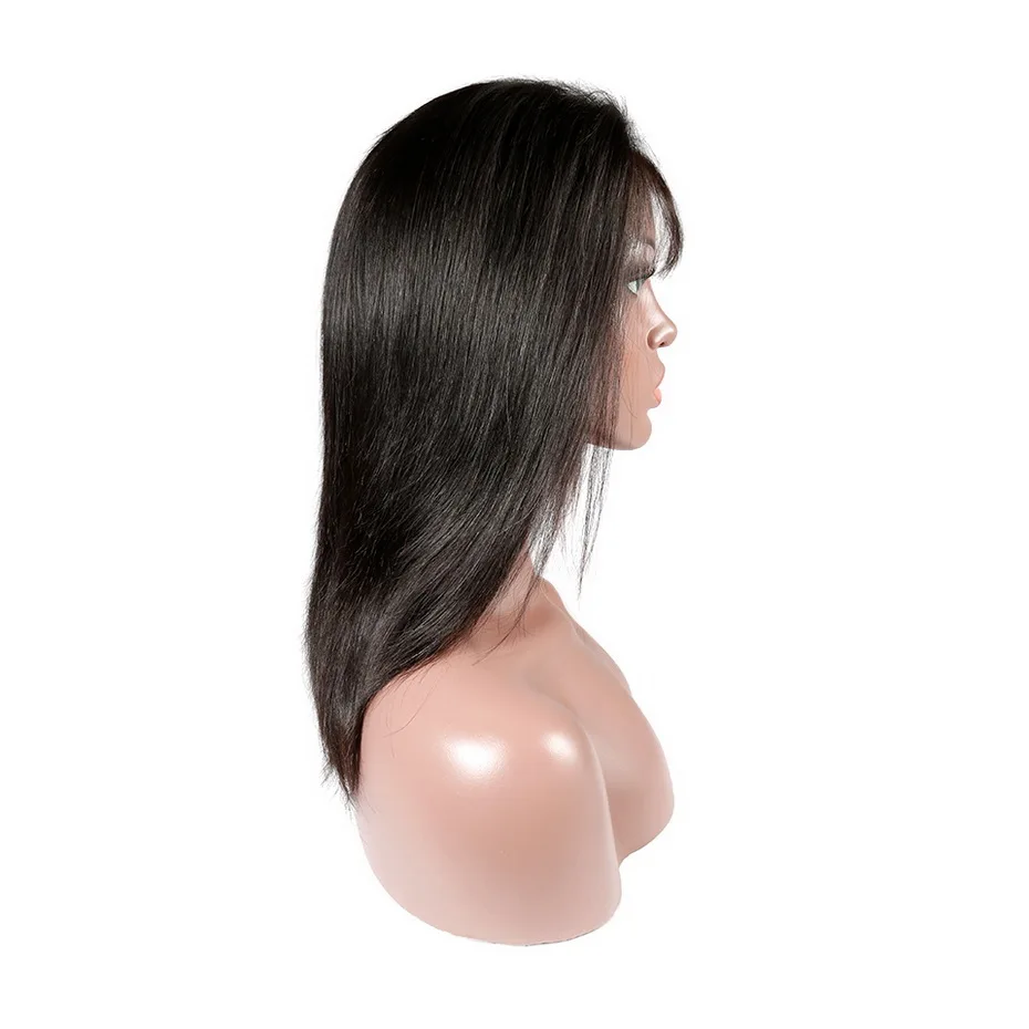 360 парик с фронтальным кружевом Короткие парики из человеческих волос MS Lula волосы