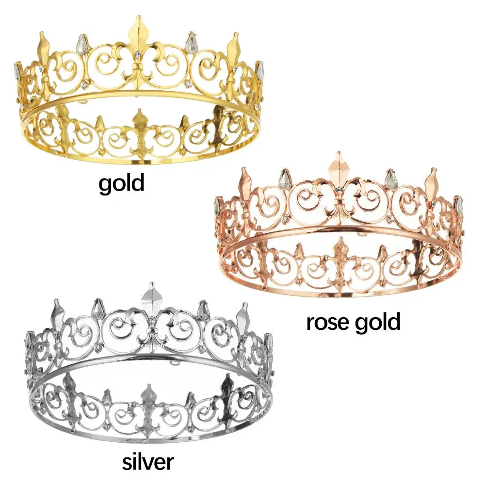 Тиары и короны в стиле барокко для мужчин винтажные диадемы аксессуары волос