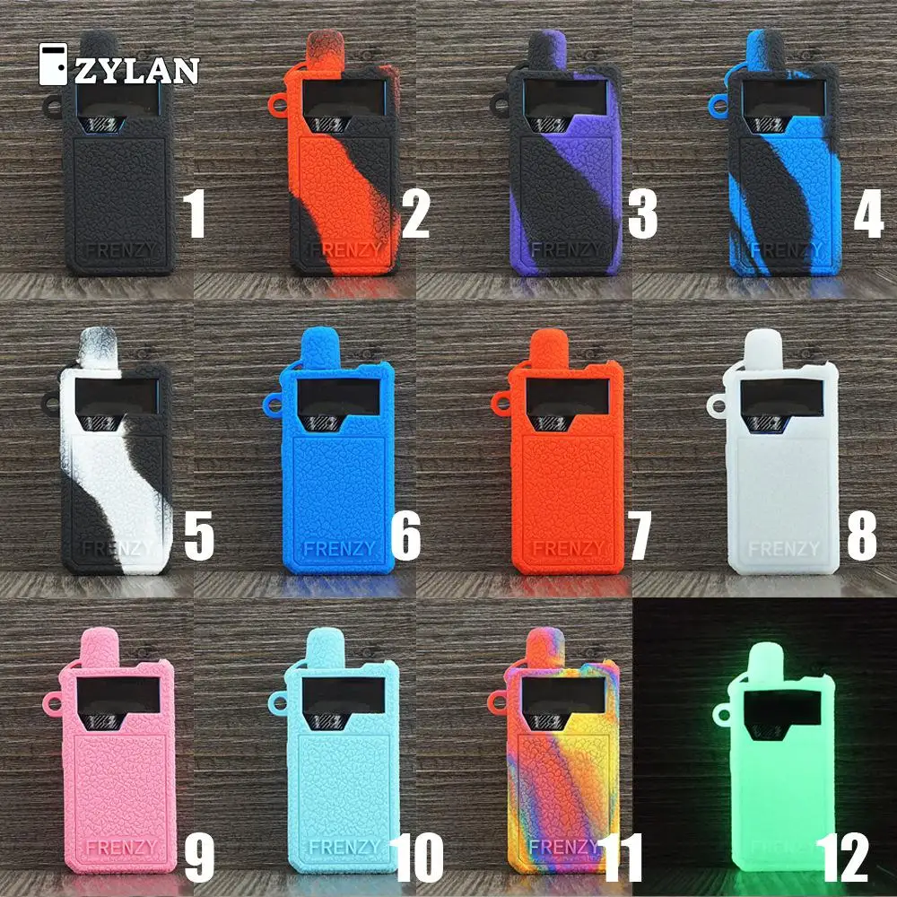 

ZYLAN Case For Geekvape Frenzy Kit Pod Silicone Skin Cover Sleeve Wrap Gel Shell Fits Geek Vape Frenzy Kit