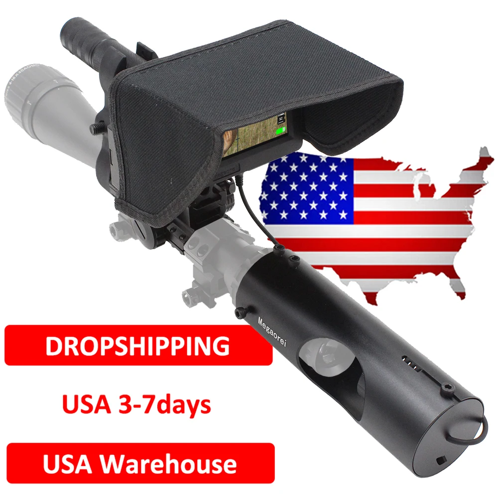 

Megaorei2 снайперская Охота ночное видение оптика ИК камера 720p реальный цифровой видеорегистратор для тактической винтовки прицел Монокуляр