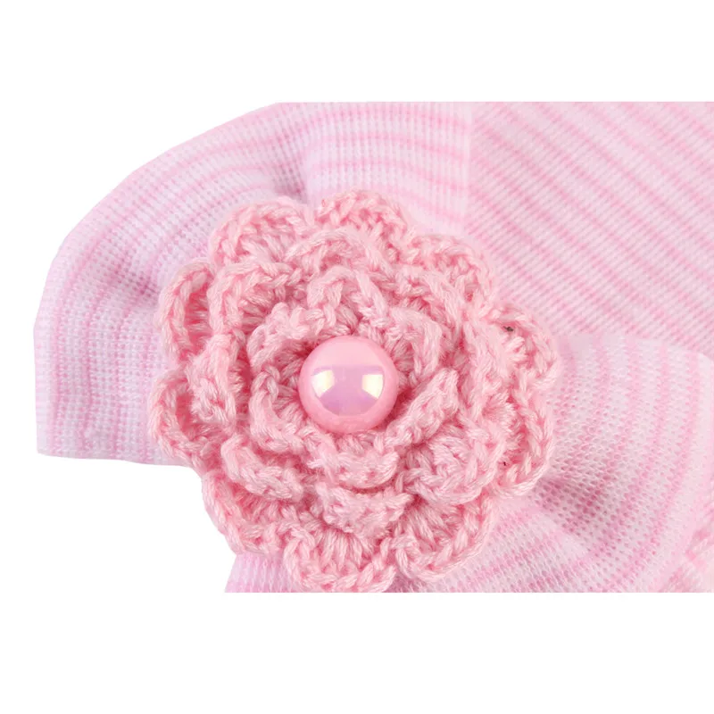 

Soft Girls Baby Bowknot Flower Bonnets Beanie for Newborn Cap Summer Breathable Warm Hats Infant Toddler Elastic Hat Accessories