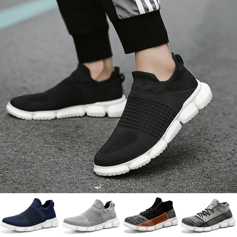 

Men's Casual Shoes Outdoor Walking Footwear Zapatos Deportivos Breathable Flatform Non-slip Athletic Shoes