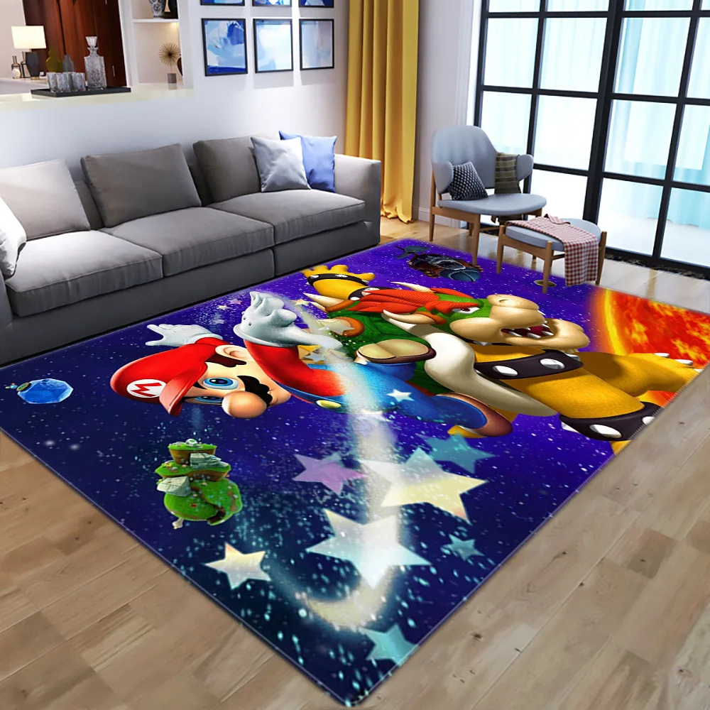 

Super Mario carpet Square Anti-Skid Area Floor Mat 3D Rug Non-slip Mat Dining Room Living Room Soft Bedroom Carpet style-04