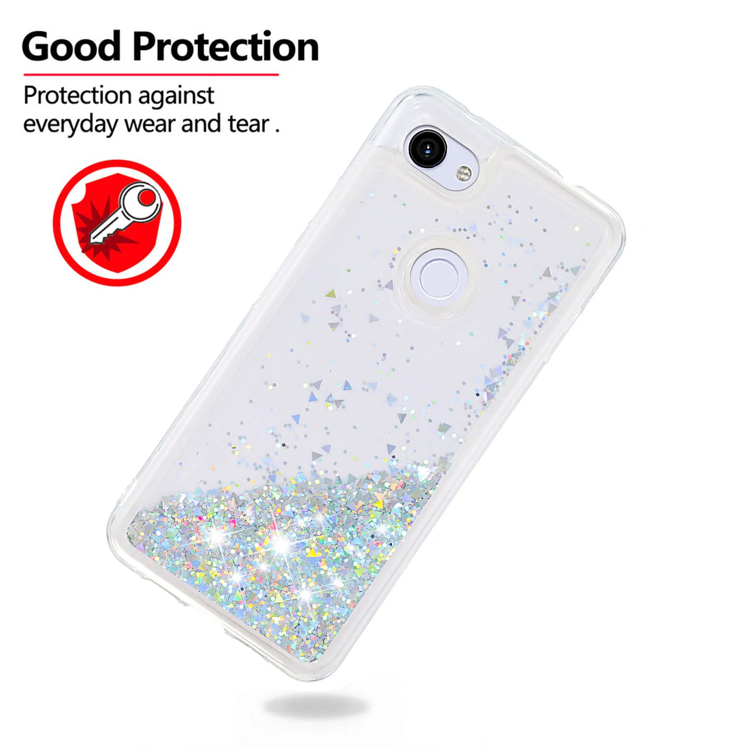 Роскошный жидкий зыбучий песок мягкий ТПУ чехол для телефона Google Pixel 3a XL задняя