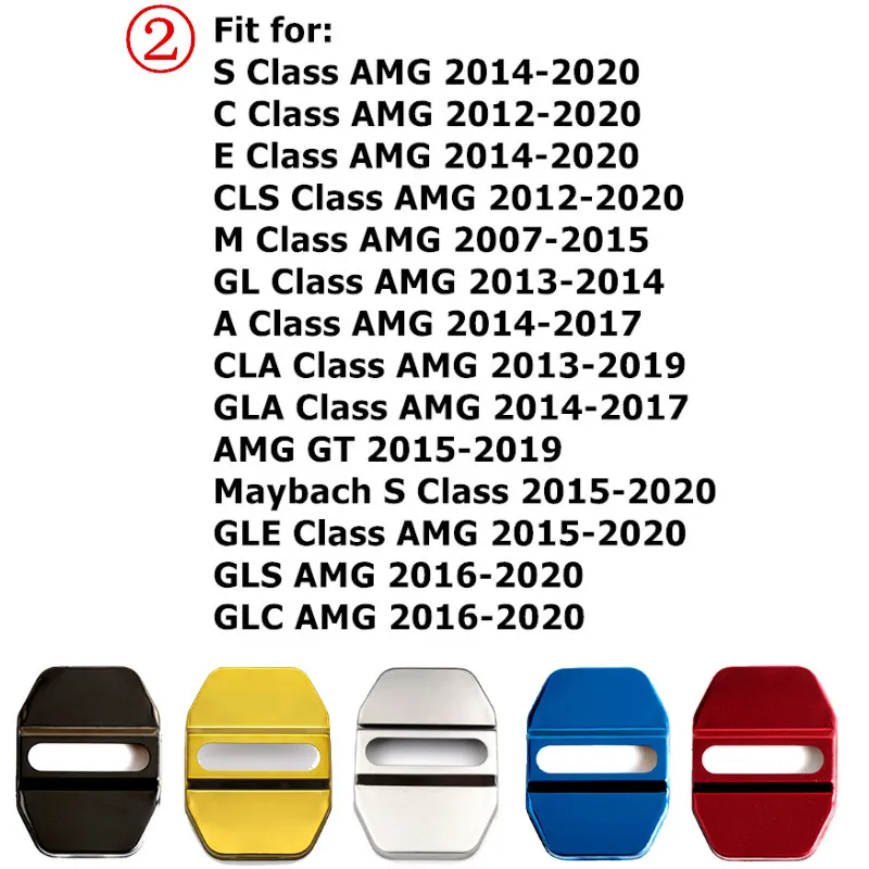 Для Mercedes Benz AMG Logo S C E M A B Class GLS GL CLA GLA GLE GLC GLK W203 W204 крышка дверного замка автомобиля
