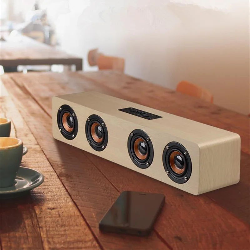 

Big Wooden Speaker Sound bar Bluetooth Sound system notebook Speaker for Computer PC phone Portatil speaker Amplifier Subwoofer