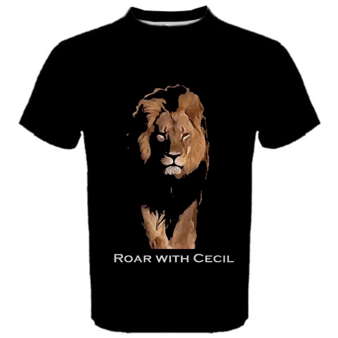 Roar With Cecil The Lion Justice Мужская футболка спортивная Coolmax Max футболки RC1Cool Повседневная