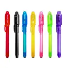 Светящийся светильник, Невидимая ручка, волшебные ручки для рисования денег с УФ-проверкой, Обучающие Развивающие игрушки для детей, светильник 2 в 1, ручка для рисования