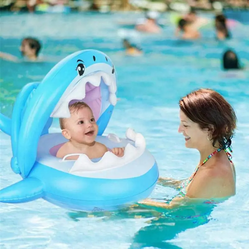 Акула плавательный кольцо Дети Детские Надувные Малыша безопасным поплавок для