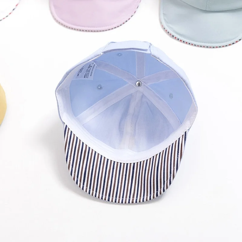 

Summer Baby Boys Soft Brim Letter Embroidery Cotton Baseball Hat Kids Sun Caps