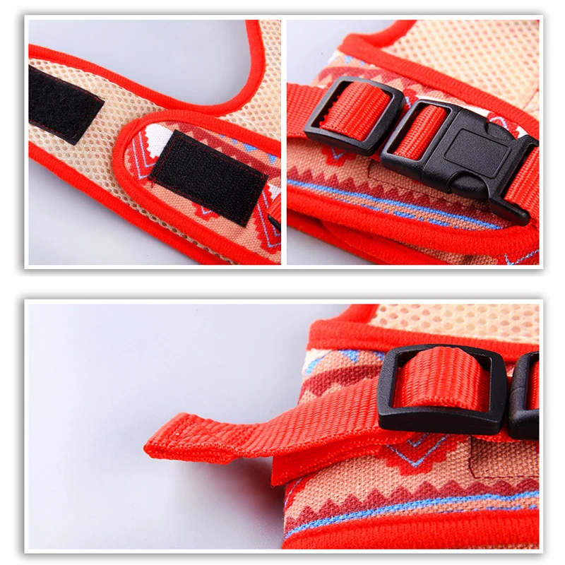 Шлейка с поводком для собак нейлоновая сетчатая поводки питомцев принтом котят и