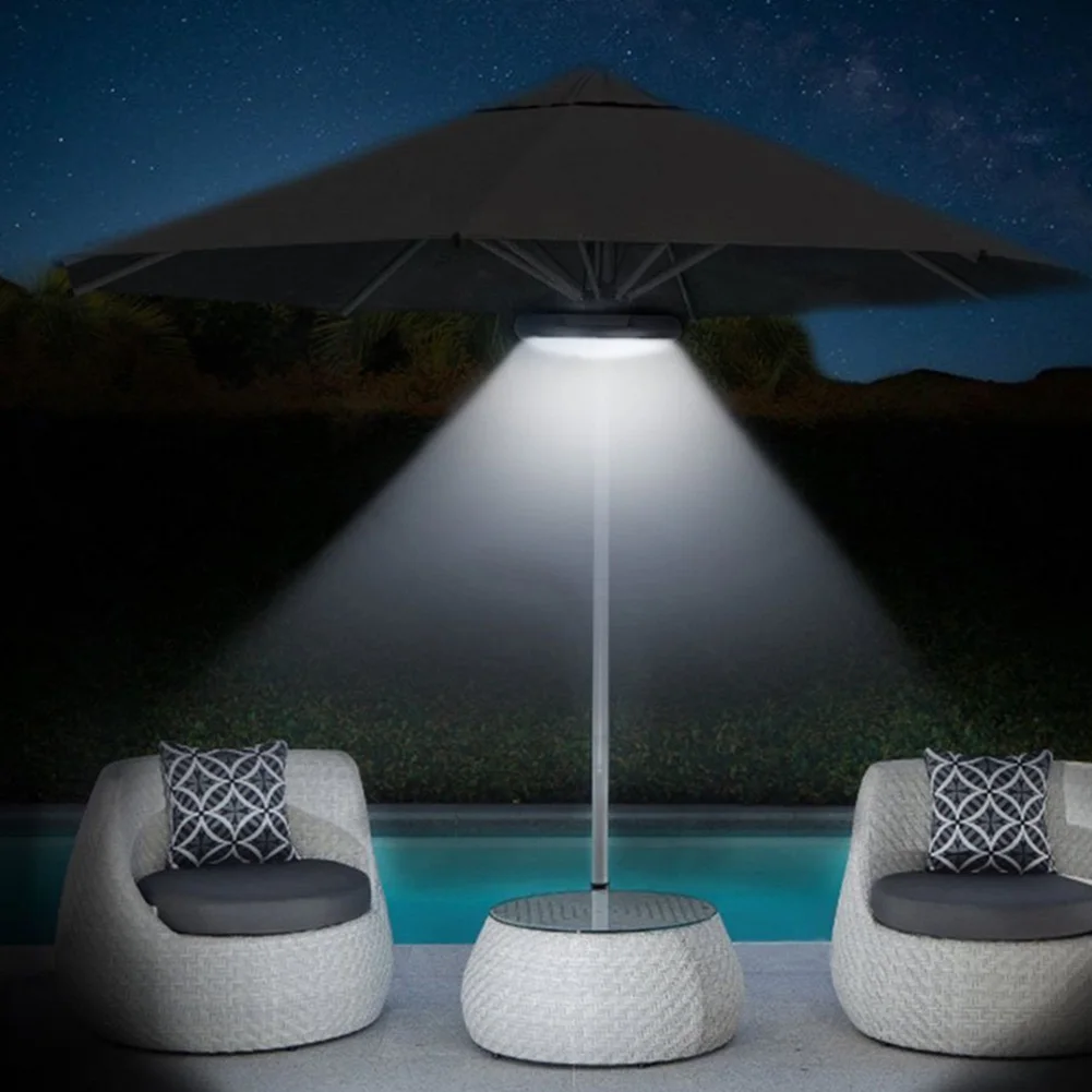 

Multi-function USB Charging Colorful LED Umbrella Pole Light Camping Tent Lamp Bluetooth Speaker Umbrella Light