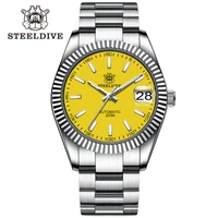 steeldive design sd1933 log mens classic luxury watch 200m waterproof swiss bgw 9 luminous nh35 movement mechanical diver watch