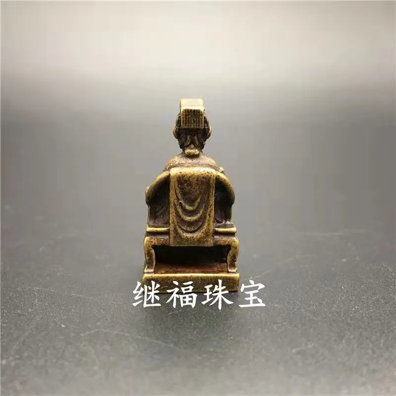 С фигуркой Будда из античной бронзы mini pocket brass solid Mazu медный статуя бога меди | Дом