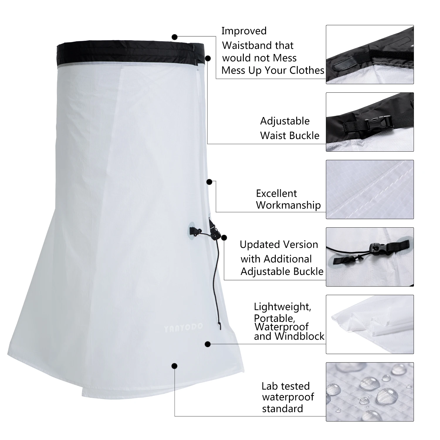 Походная Водонепроницаемая дождевая юбка от дождя яркое пончо одеяло для