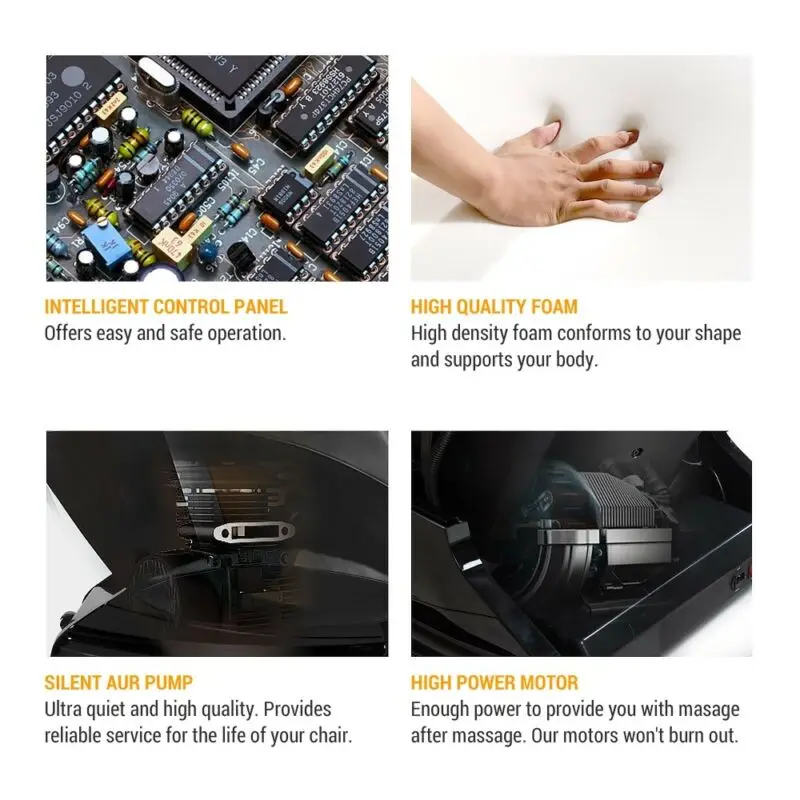 

Massage Chair Shiatsu Reclining Massage Seat Electric Whole-Body Massager with Heat Function Air Pressure Massage Comfortable