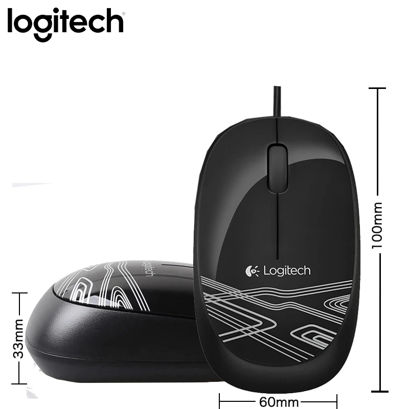 Мышь Logitech M105 Проводная для компьютера 1000 точек/дюйм | Компьютеры и офис