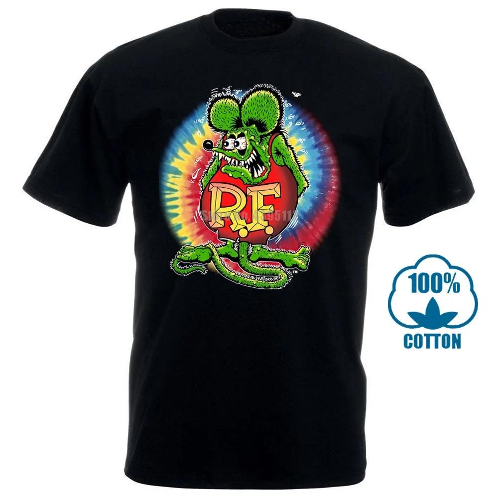 Устойчивая одежда Tye Dye Rat Fink футболка S 3Xl Новинка|Мужские футболки| |