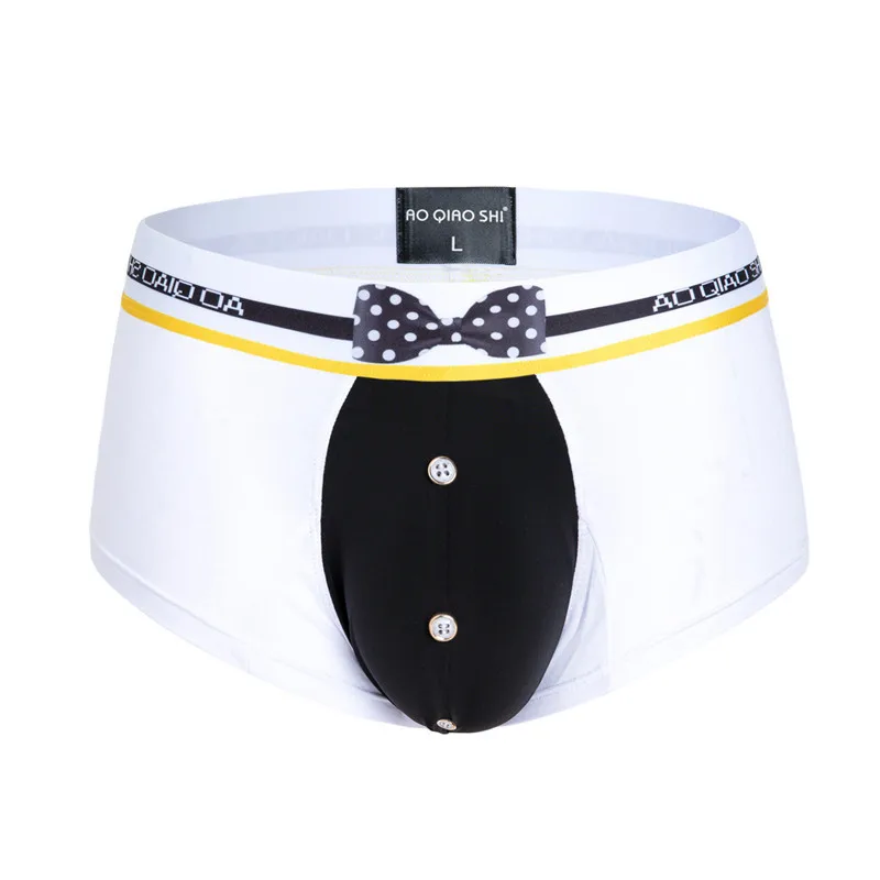 

2020 New Men's Sexy Underwear Modal Double Layer Ice Silk U Convex Big Bag Boxer Shorts Male underpants