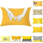 Декоративные декоративные наволочки для диванных подушек, желтого цвета