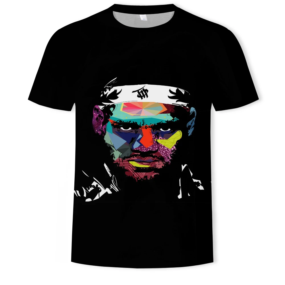 

Fashion Harajuku 3D Summer Men's T-shirt Short-sleeved Quick-drying Street Fitness Top Personality Men's Round Neck T-shirt