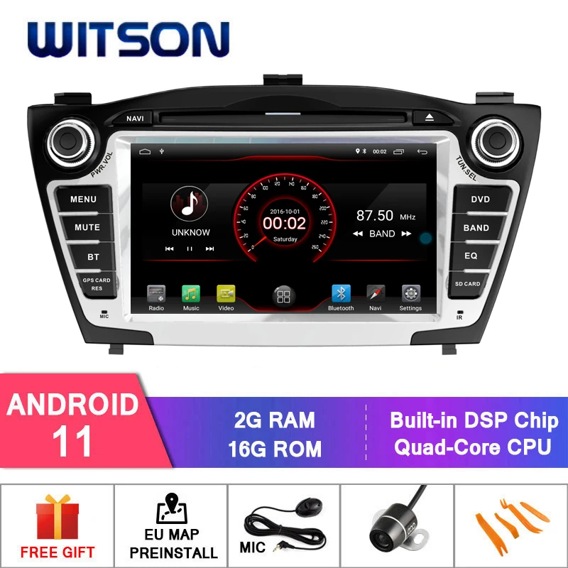 WITSON Android 10 Car dvd player for Hyundai Tucson/IX35 2011 2012 2013 2 Din Radio gps navi stereo multimedia WIFI | Автомобили и
