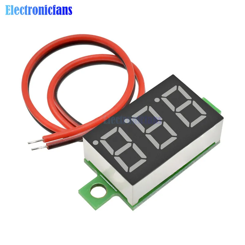 Цифровой мини вольтметр светодиодный 4 7 ~ 32 в пост. Тока 3 цифры|led digital|green led displayled