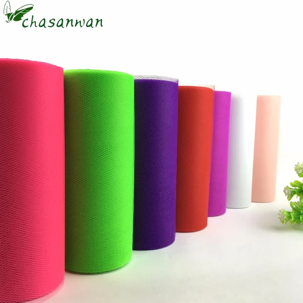 15 см 25 ярдов тюль в рулоне ткань катушка пачка свадебное украшение