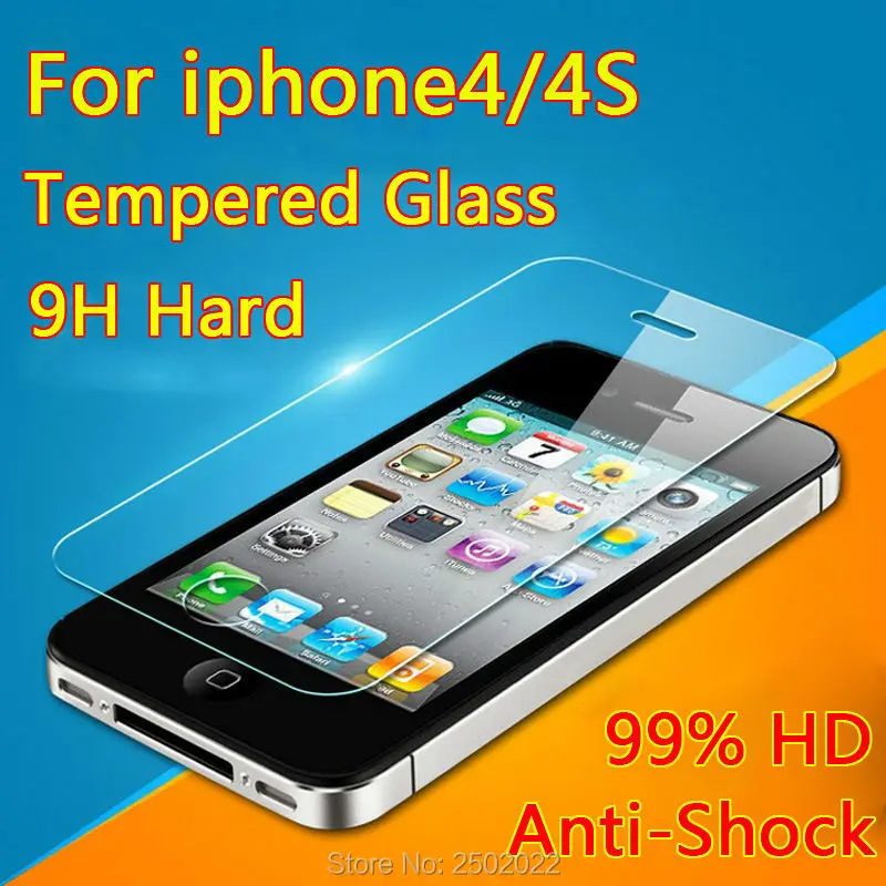 

for iphone4 4s 5 5s se 5c premium tempered glass screen protector film explosion-proof 5s on the protective glass