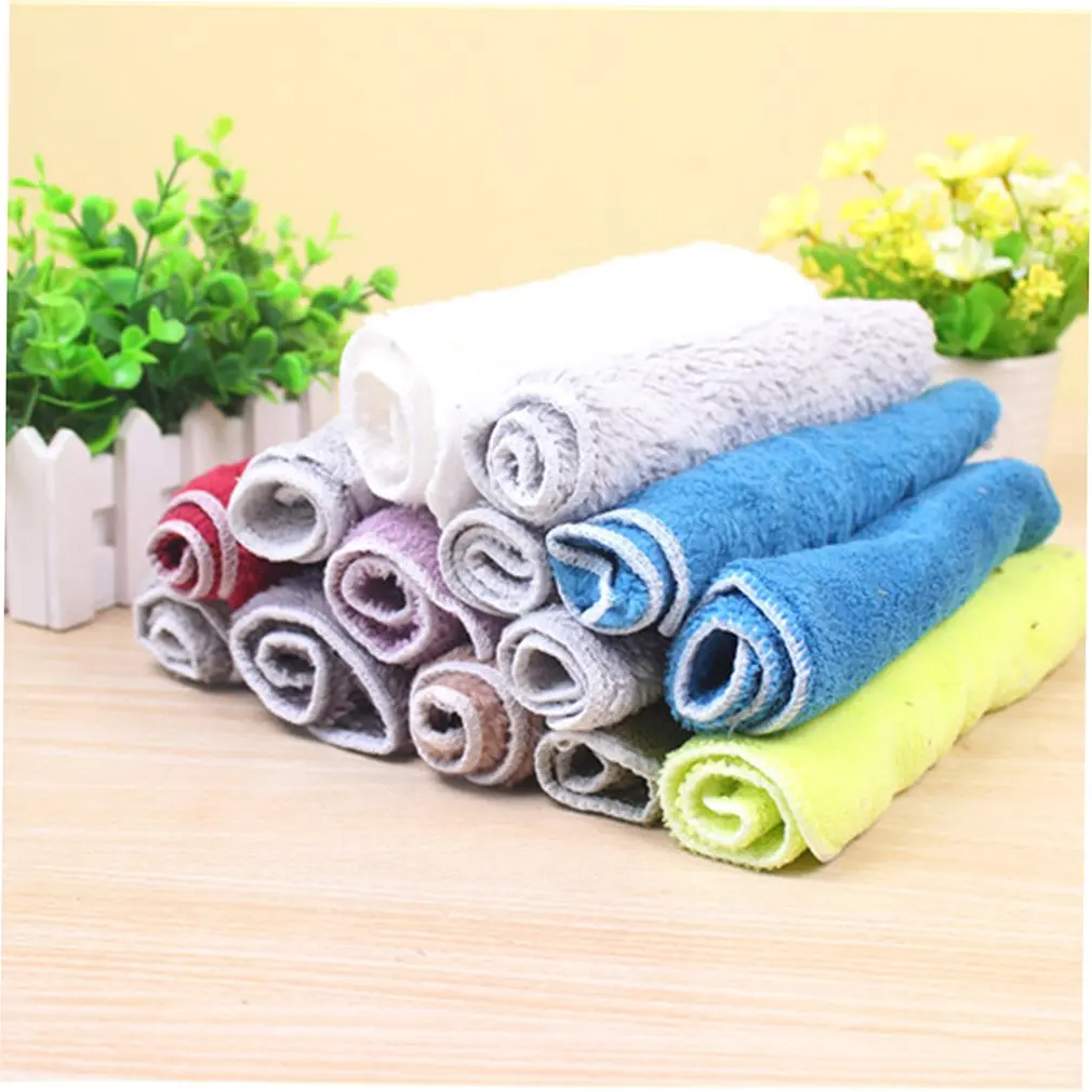 High Efficient Fiber Rag Dish Cloth Bamboo Washing Towel Kitchen Wiping Rags HandTowels Cleaning Cloths dropshipping | Дом и сад