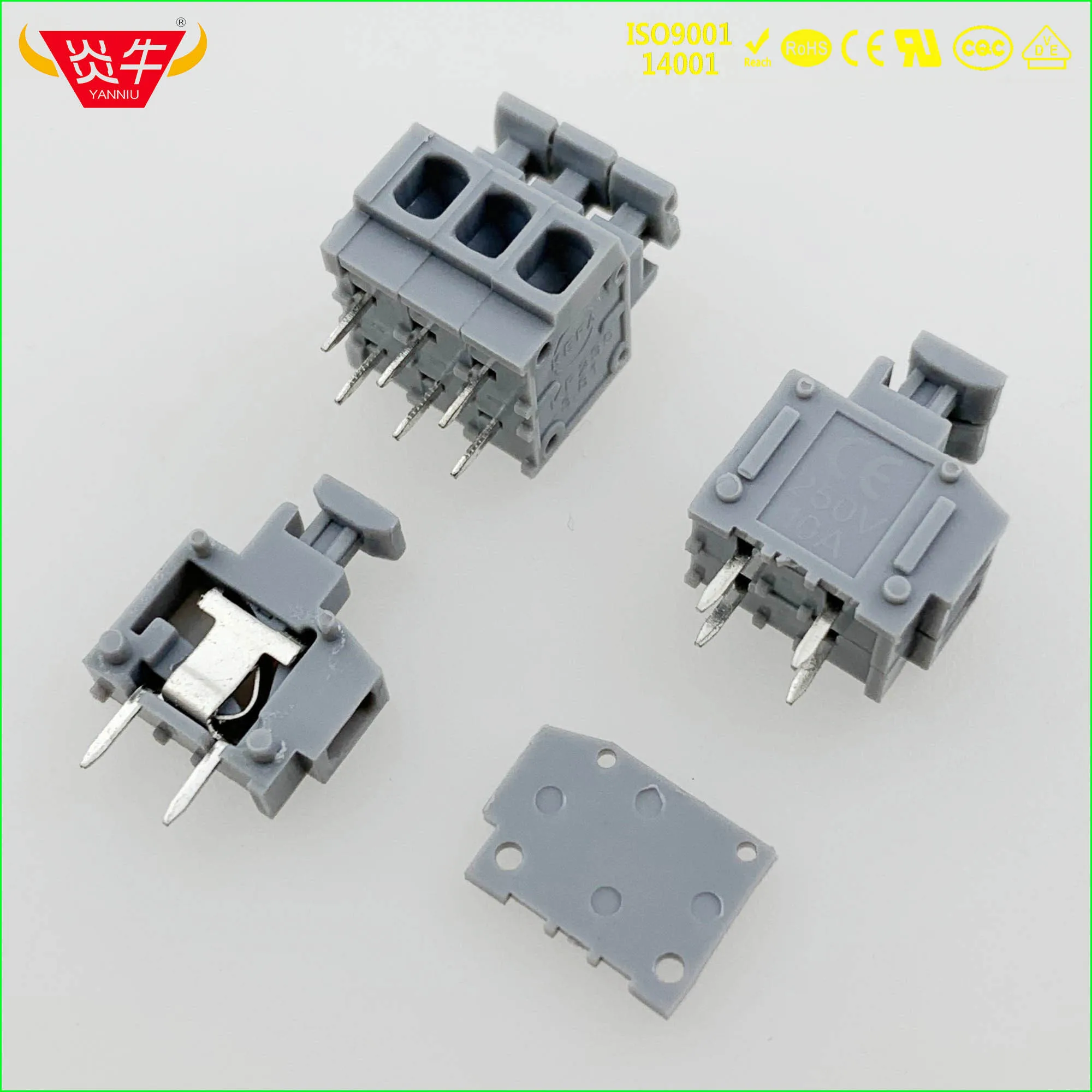 KF235 3,81 2P~ 12P PCB Пружинные клеммные блоки DG235 3,81 мм 2PIN~ 12PIN PHOENIX свяжитесь с DEGSON KEFA