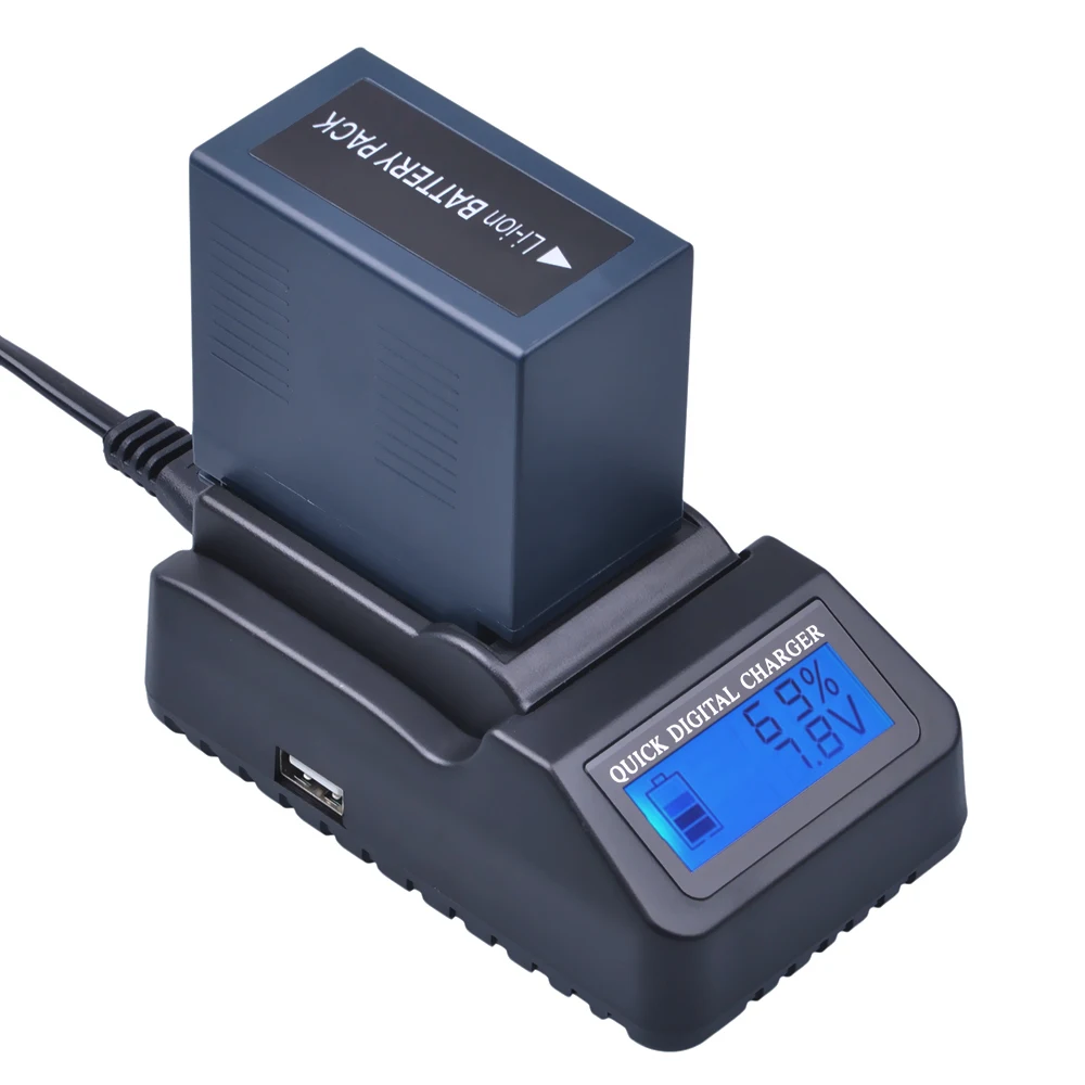 Ультрабыстрое зарядное устройство DuraPro (3 раза быстрее) в комплекте для Panasonic VSK0581