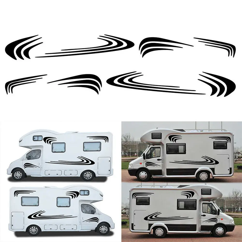 

Camper Car sticker Motorhome Car Stripes Vinyl Graphics Stickers Van 1 set