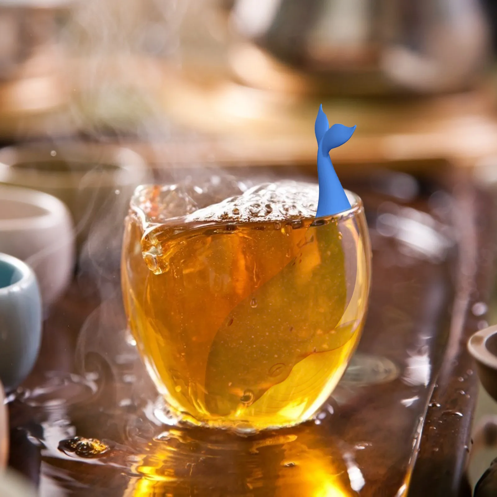 

Силиконовые Чай Infuser творческий в форме Кита из мультфильма пакетик травяного чая Чай многоразовый мешок Кофе фильтр Диффузор фильтр аксес...