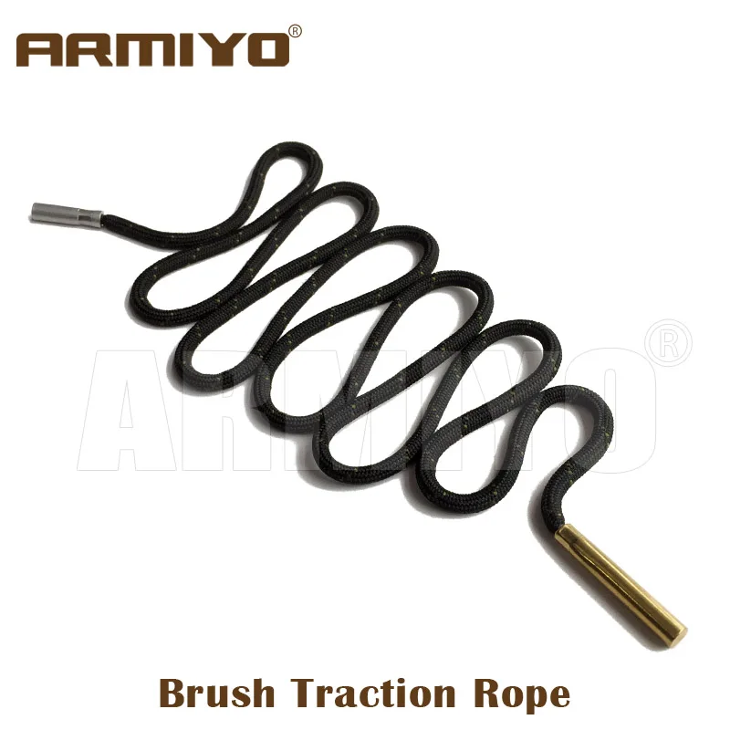 

Armiyo .22Cal 5.56mm Gun Brush Kit Cleaning Swabs 6pc/set Brass Carbon Deposits Patch Puller Holder Thread 8-32 Hunt Accessories