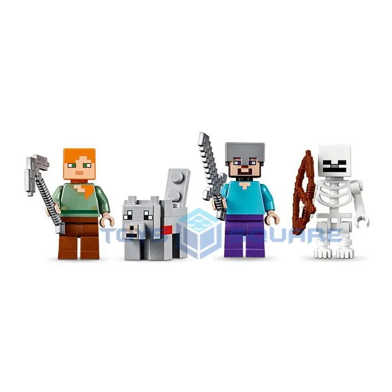 

The Desert Outpost With My World Action Figures Bricks Model Building Blocks Set Gifts Educational Toys For Children