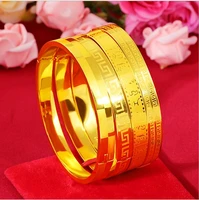 hi 4pcslot 24k gold bracelet fashion gold card buckle bracelet bangles for women wedding flower bracelet jewelry gifts