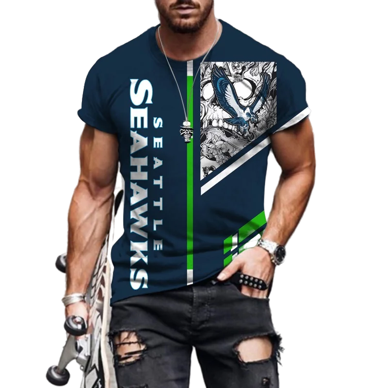 

2021 New 3D T-shirts Man Men's Short Sleeve T-shirt Large Size Long Casual Fashion Sleeves Loose Oversize Mail Included Male