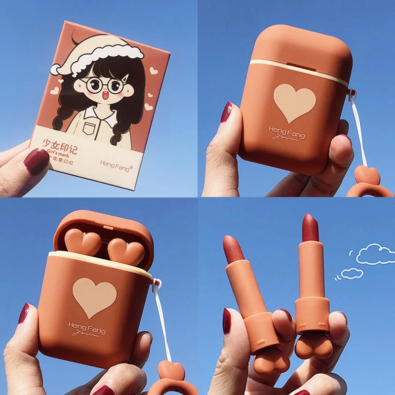 Комплект из 2 предметов/гарнитура VR коробка матовая стойкая помада сексуальный