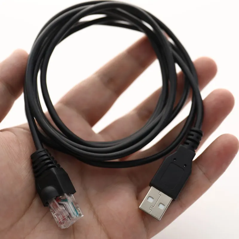 

1PC 1.8M USB Cables USB to RJ50 Console Cable to RS232 Serial to RJ45 CAT5 Console Adapter Cable for Routers