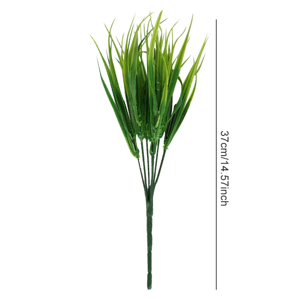

1PC Artificial Plastic 7 Branches Grass Plant Fake Flower Wedding Flower Arrangement UV Resistant Christmas Home Decoration