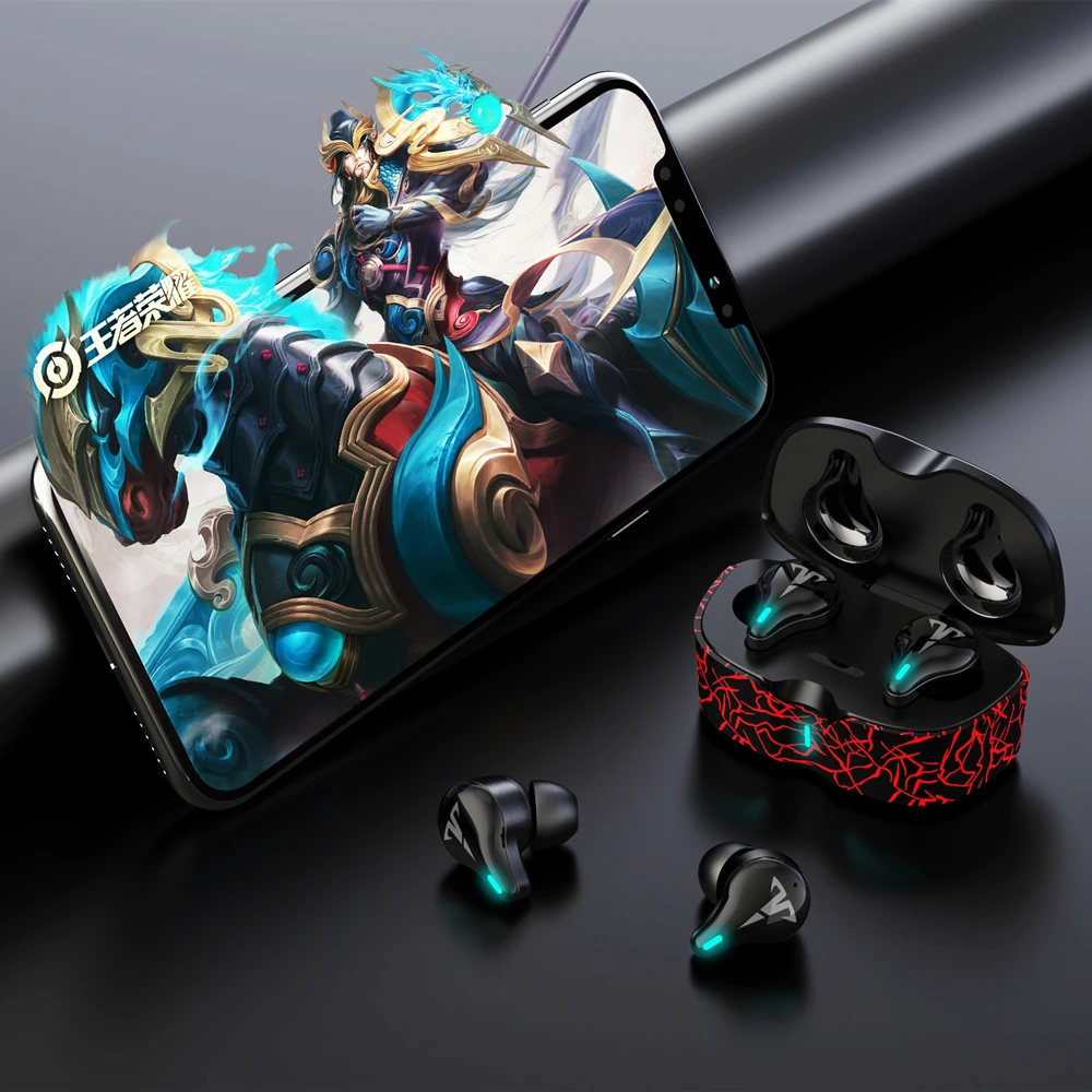 

New Auricular Wireless Gaming Headset Bluetooth Headphones for Honor Smartphone Earphones V5.1 Low Latency Earbuds With Mic
