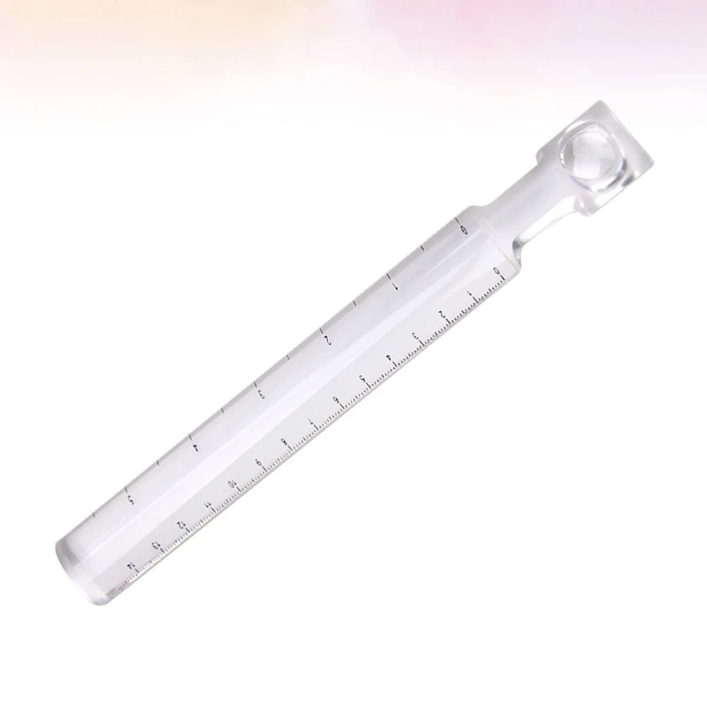 1 шт. 2X увеличительная линейка прочный легкий измерительный инструмент