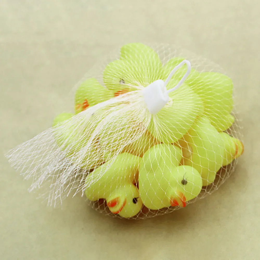 2018 10 шт. сжимание звукового звонка резиновая утка Ducky Baby Shower сувениры для дня