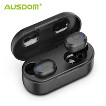 AUSDOM TW01 TWS беспроводные Bluetooth наушники 20H время воспроизведения беспроводные наушники CVC8.0 с шумоподавлением спортивные наушники с двойным микрофоном